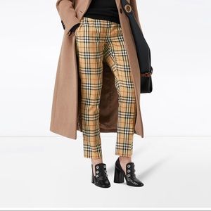 AUTHENTIC Burberry Checked Print Pant, 38EU? NWT